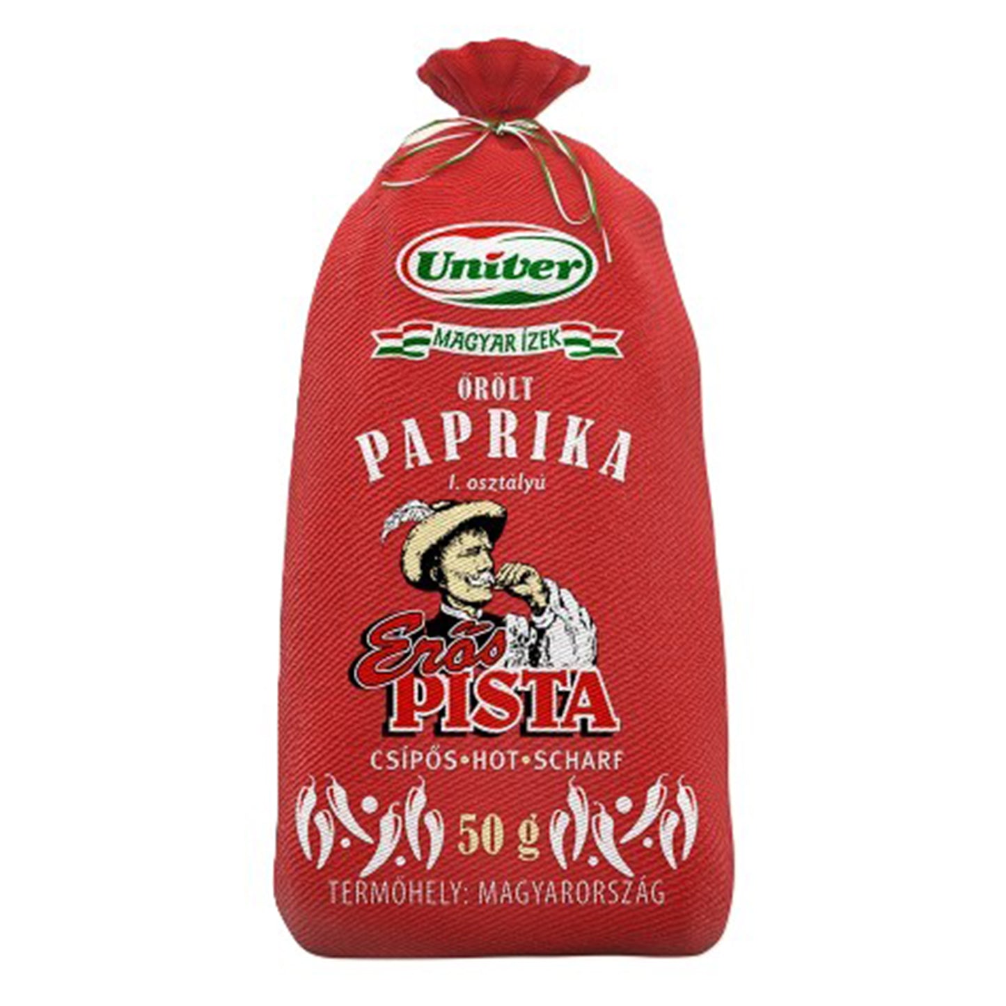 Erös Pista Paprika Pulver 50g - Ungarisches Scharfes Gewürz, Geschenkidee