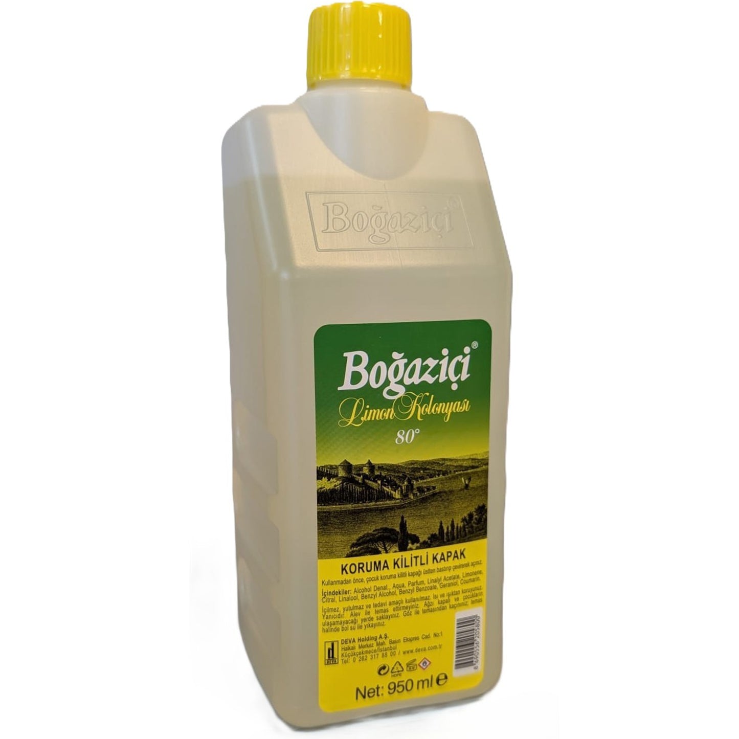 BOGAZICI XXL PET Zitronen Duftwasser - Limon Kolonyasi - Eau de Cologne 950ml