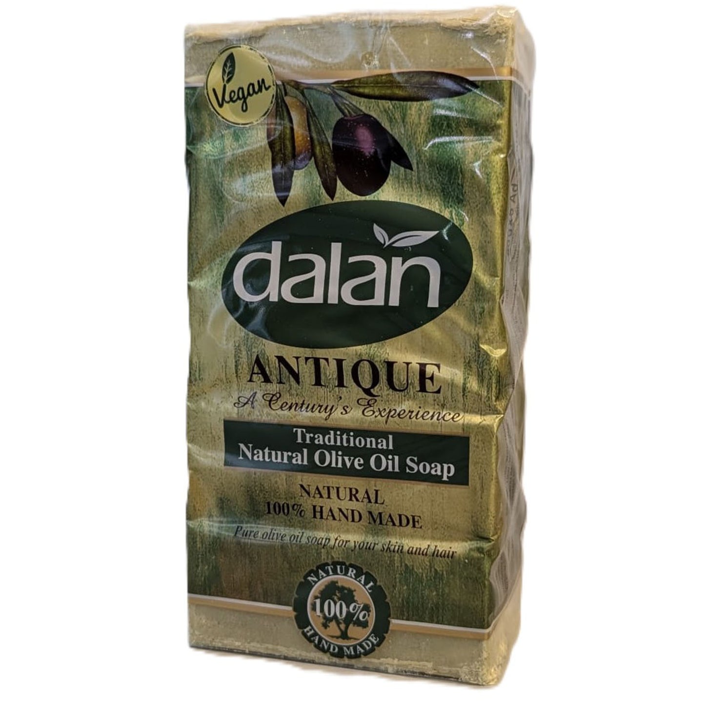 Dalan Seife 5x180 g, Natur, Handgefertigt, 100% Olivenöl Seife