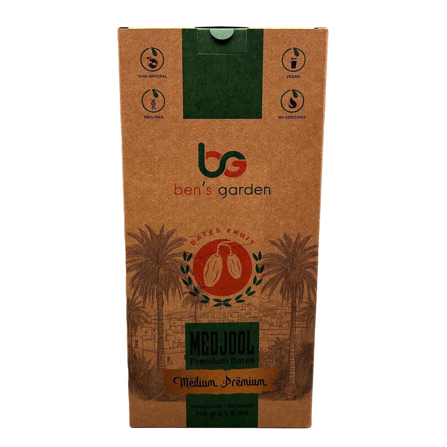 Ben's Garden Premium-Qualität, natürliche Medjool-Datteln - 908g