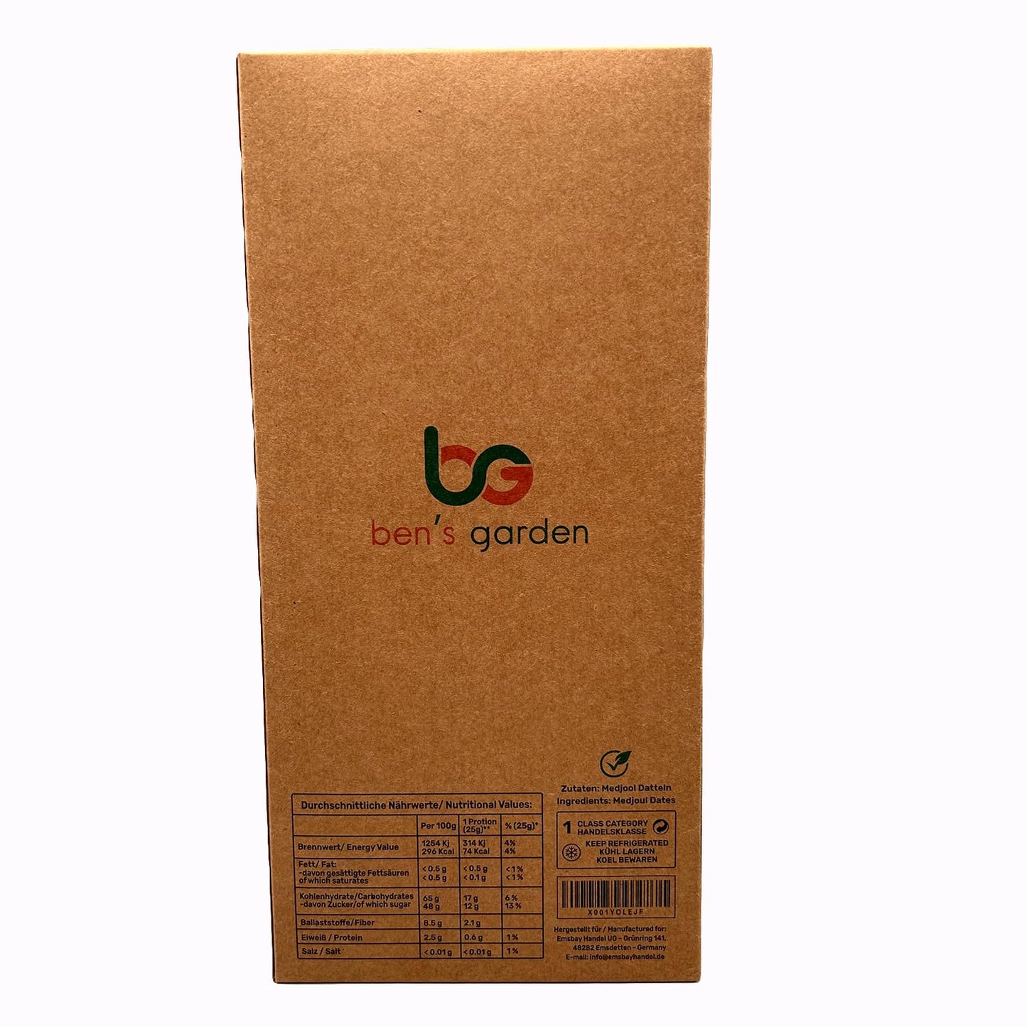 Ben's Garden Premium-Qualität, natürliche Medjool-Datteln - 908g LARGE