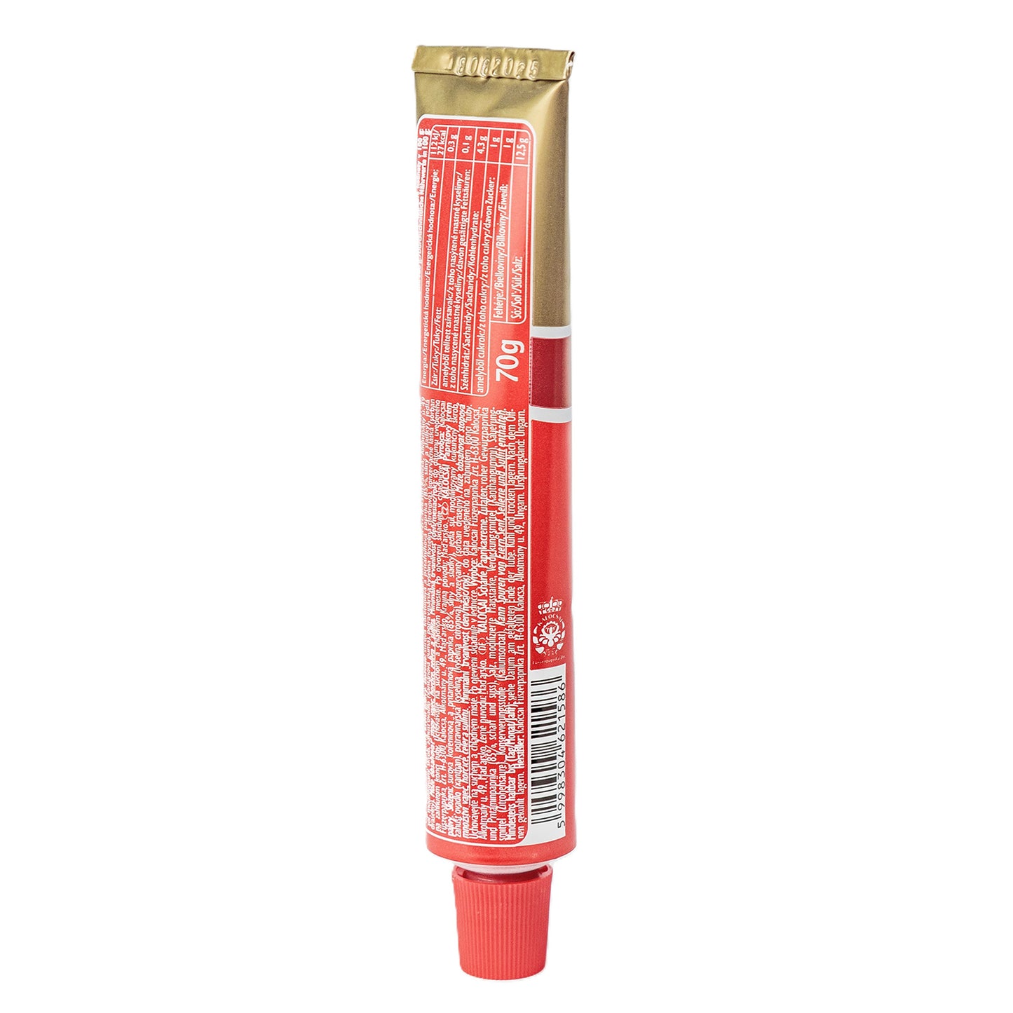 Kalocsai Ungarische Paprikacreme scharf (70g Tube) – Original Erös Paprikapaste (g.U.) | Scharfe Würzpaste direkt aus Kalocsa – Ohne Farbstoffe | Praktisch für Gulasch, Saucen & Schärfen