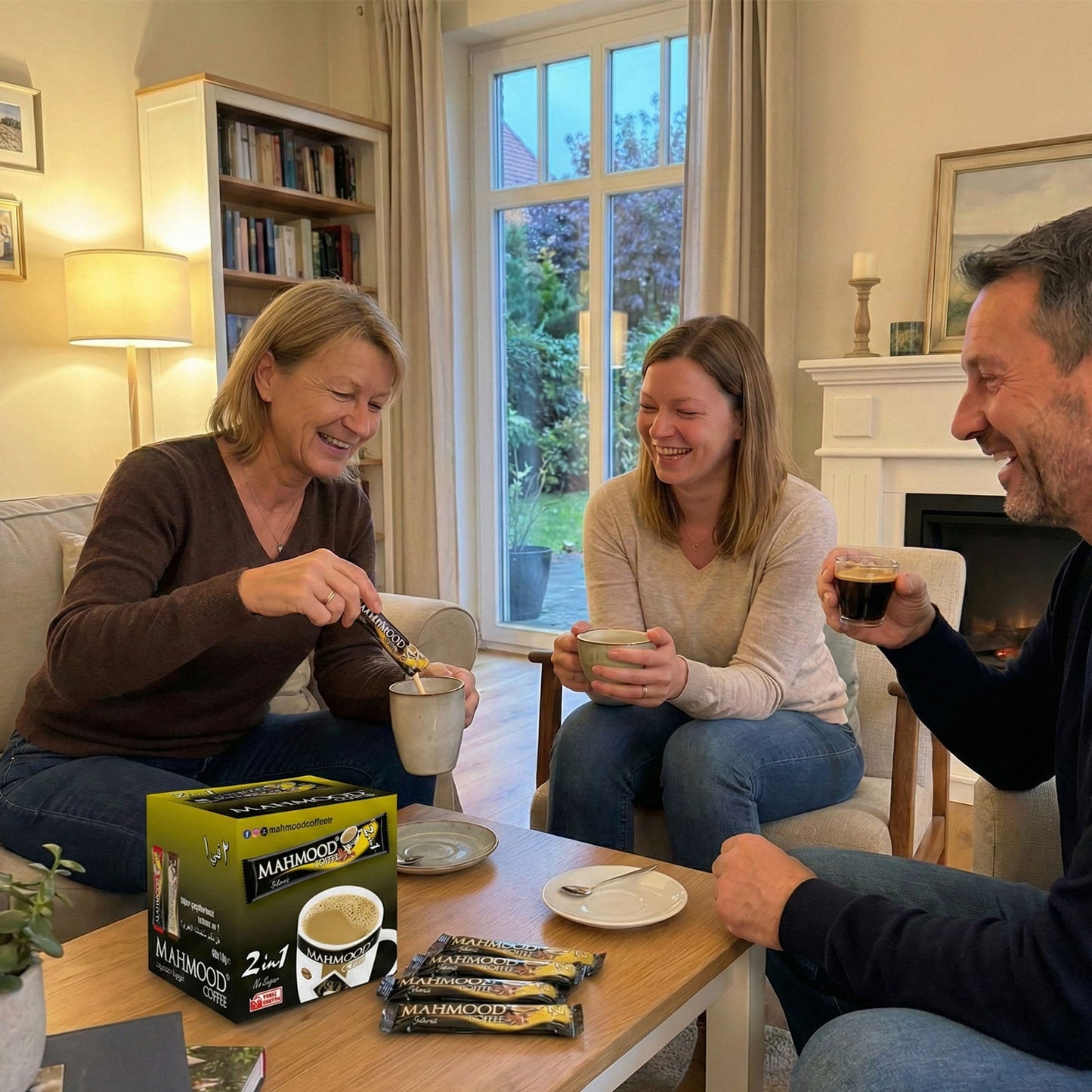 Mahmood Coffee 2 in 1 Instant Kaffee Sticks 48 x 10g - Zuckerfreier löslicher