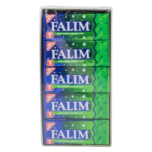 Falim Kaugummi mit Minzaroma ohne Zucker (20 x 5 Stück/140g)