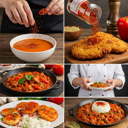 Univer Erös Pista Paprikaflocken 55g – Premium Scharfe Chili Flocken aus Ungarn