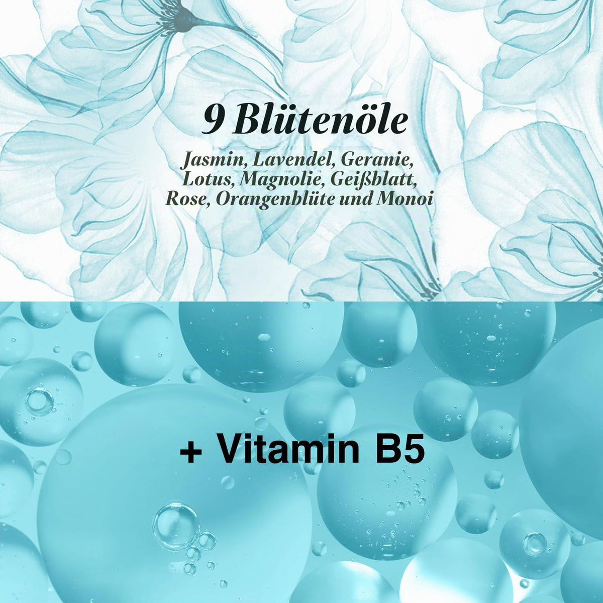 Bioxcin Nourishing Oils Flüssige Haarpflege-Creme 200 ml – Leave-In Conditioner mit 9 Blütenölen & Vitamin B5
