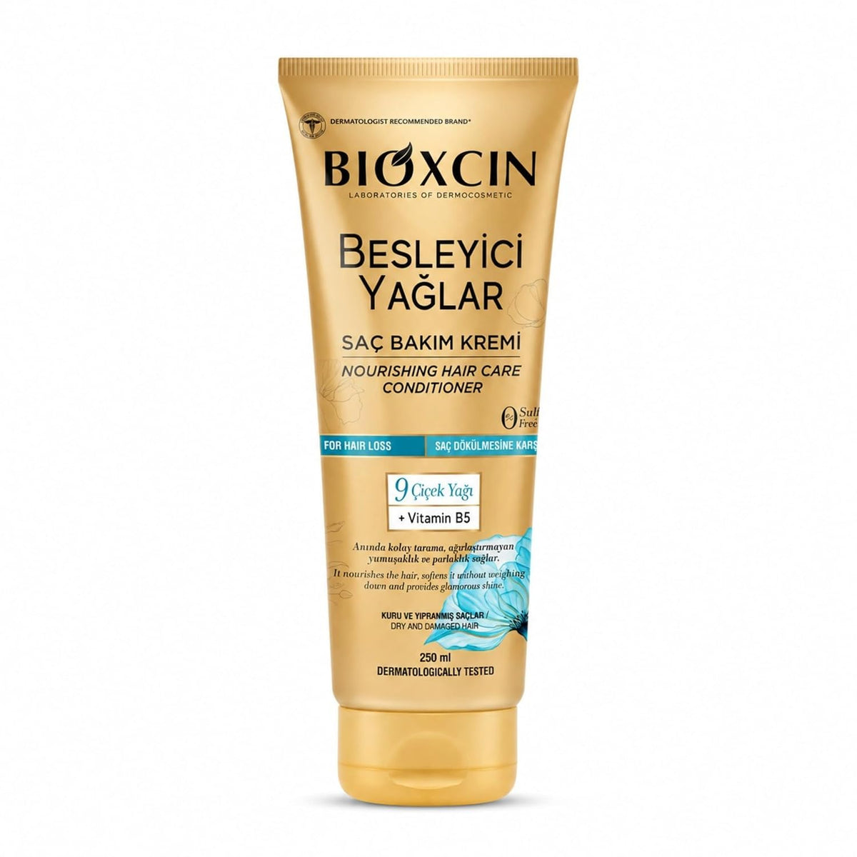 Bioxcin Nourishing Oils Haarspülung 250 ml – mit 9 Blütenölen, Vitamin B5 & BioComplex B11, sulfatfrei