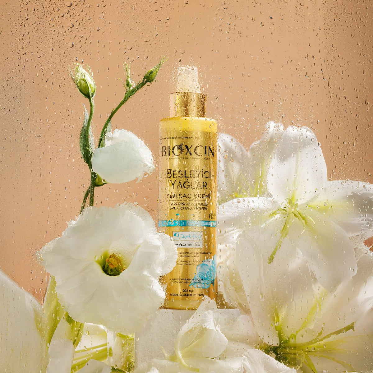 Bioxcin Nourishing Oils Flüssige Haarpflege-Creme 200 ml – Leave-In Conditioner mit 9 Blütenölen & Vitamin B5