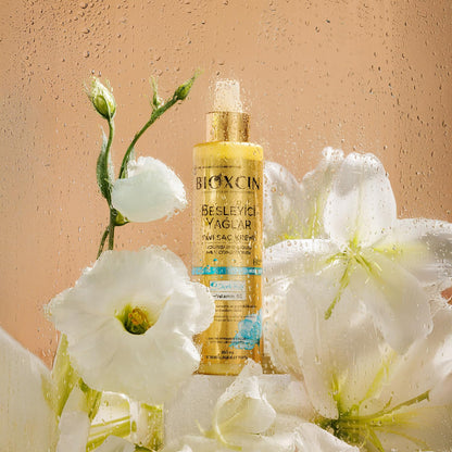 Bioxcin Nourishing Oils Flüssige Haarpflege-Creme 200 ml – Leave-In Conditioner mit 9 Blütenölen & Vitamin B5