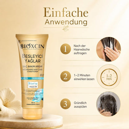 Bioxcin Nourishing Oils Haarspülung 250 ml – mit 9 Blütenölen, Vitamin B5 & BioComplex B11, sulfatfrei