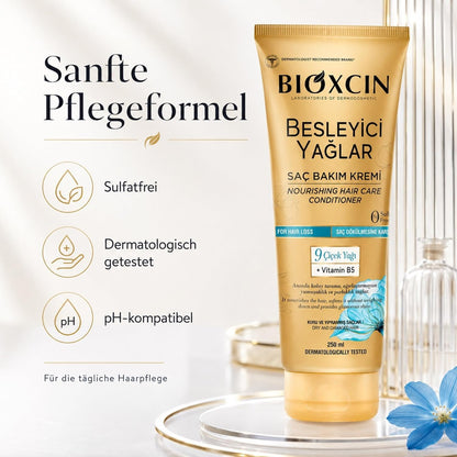 Bioxcin Nourishing Oils Haarspülung 250 ml – mit 9 Blütenölen, Vitamin B5 & BioComplex B11, sulfatfrei