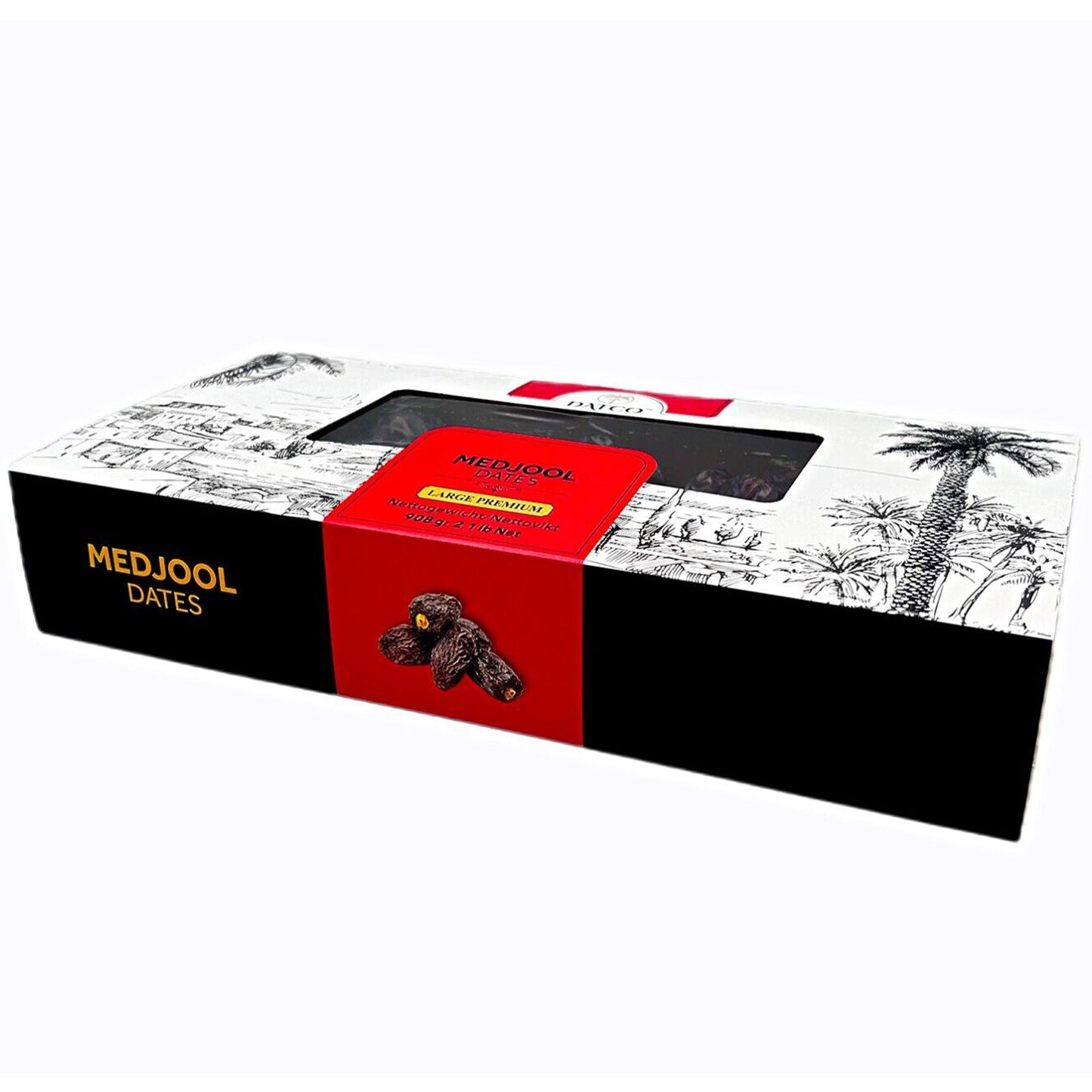 Datco Medjool-Datteln -Premium-Qualität, natürliche Medjool Datteln-908g Large