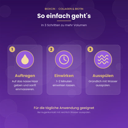 BIOXCIN Collagen Biotin Volumen Shampoo 3x300ml Set