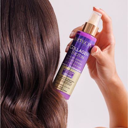 Bioxcin Collagen & Biotin Volumizing Liquid Conditioner (150 ml) - Volumen & Glanz - Leave-In Sprühkur Gegen Haarausfall - Für Dünnes & Feines Haar