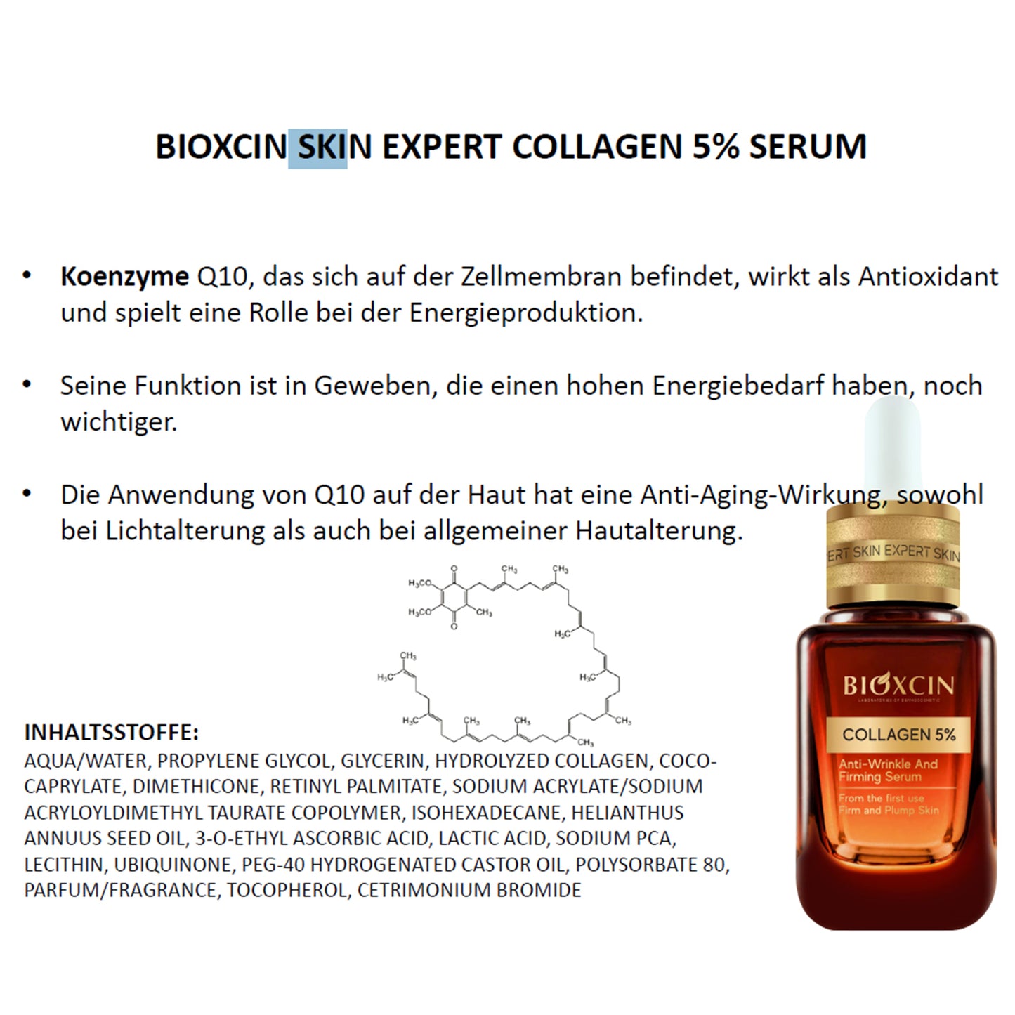 BIOXCIN Collagen Retinol Anti-Falten Straffung Serum 30ml