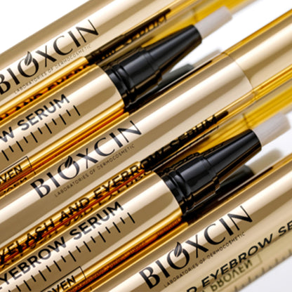 Bioxcin Augenbrauen & Wimpernserum 3ml - Sichtbar Dichter & Länger - 87% Mehr Volumen - Mit Biotin, Kollagen, Hyaluron & Rizinusöl
