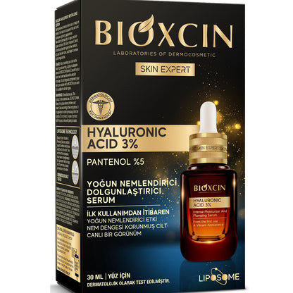 Bioxcin Hyaluronic Acid, Panthenol - Feuchtigkeitsauffüllendes Serum 30ml
