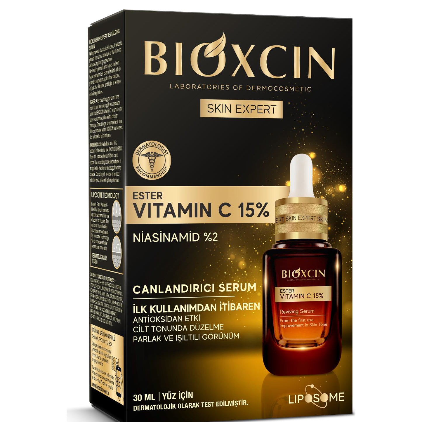 Bioxcin Vitamin C Ester, Niacinamide - Revitalisierendes Serum 30ml