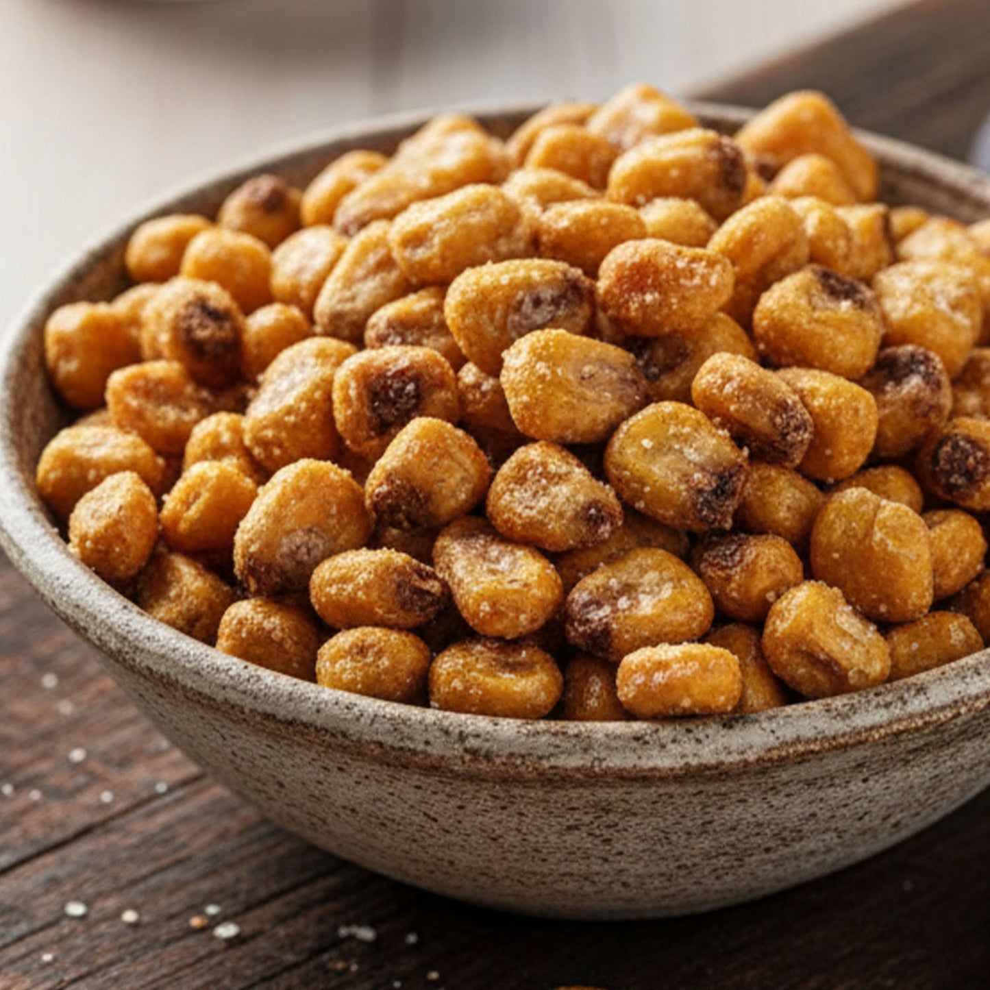 Casa Mayor Geröstete Maiskörner 100g – Knuspriger Mais-Snack Goldgelb & Gesalzen – Vegan, Glutenfrei, No GMO – Ideal für Partys & Unterwegs