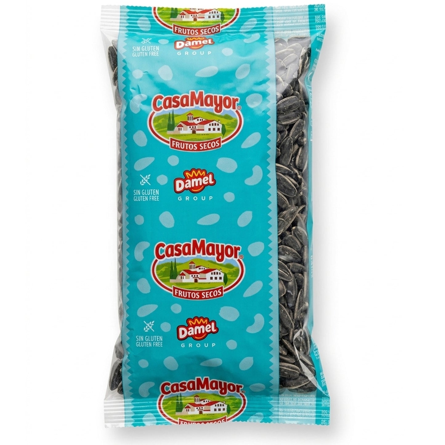 Casa Mayor Premium Sonnenblumenkerne mit Schale 100 g, Klassisch Geröstet & Gesalzen - Glutenfrei - Spanische Qualität