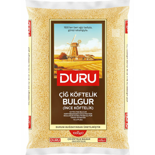 Duru Feinster Bulgur 1000g - Cig Köftelik - Hartweizengrütze Extra Fein