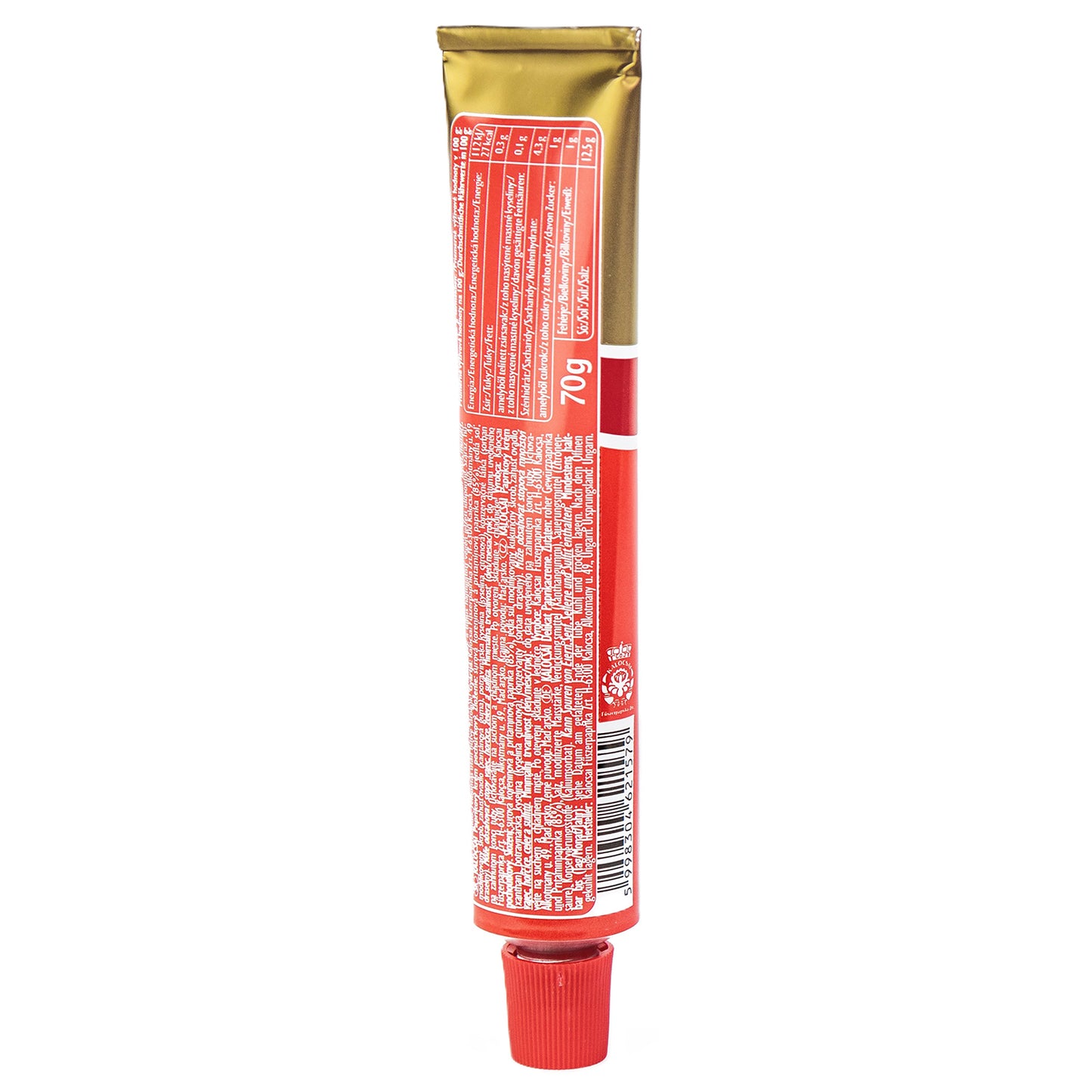 Kalocsai Ungarische Paprikacreme mild (70g Tube) – Original Edes Paprikapaste (g.U.) | Milde Würzpaste aus Kalocsa – Ohne Farbstoffe | Praktisch für Gulasch, Saucen & Verfeinern