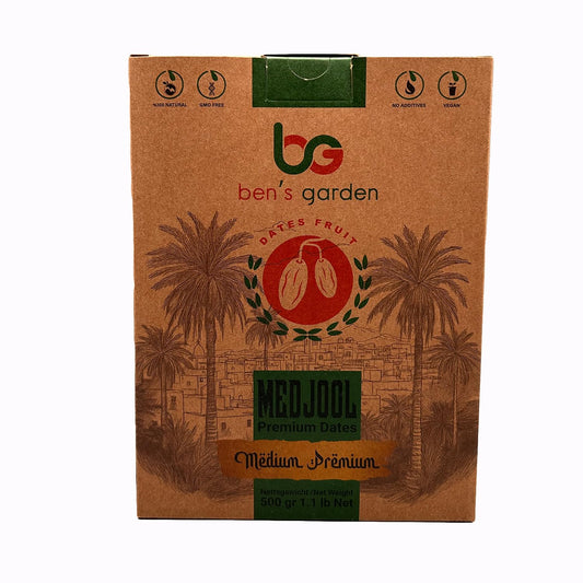 Ben's Garden Premium-Qualität, natürliche Medjoul-Datteln - 500g