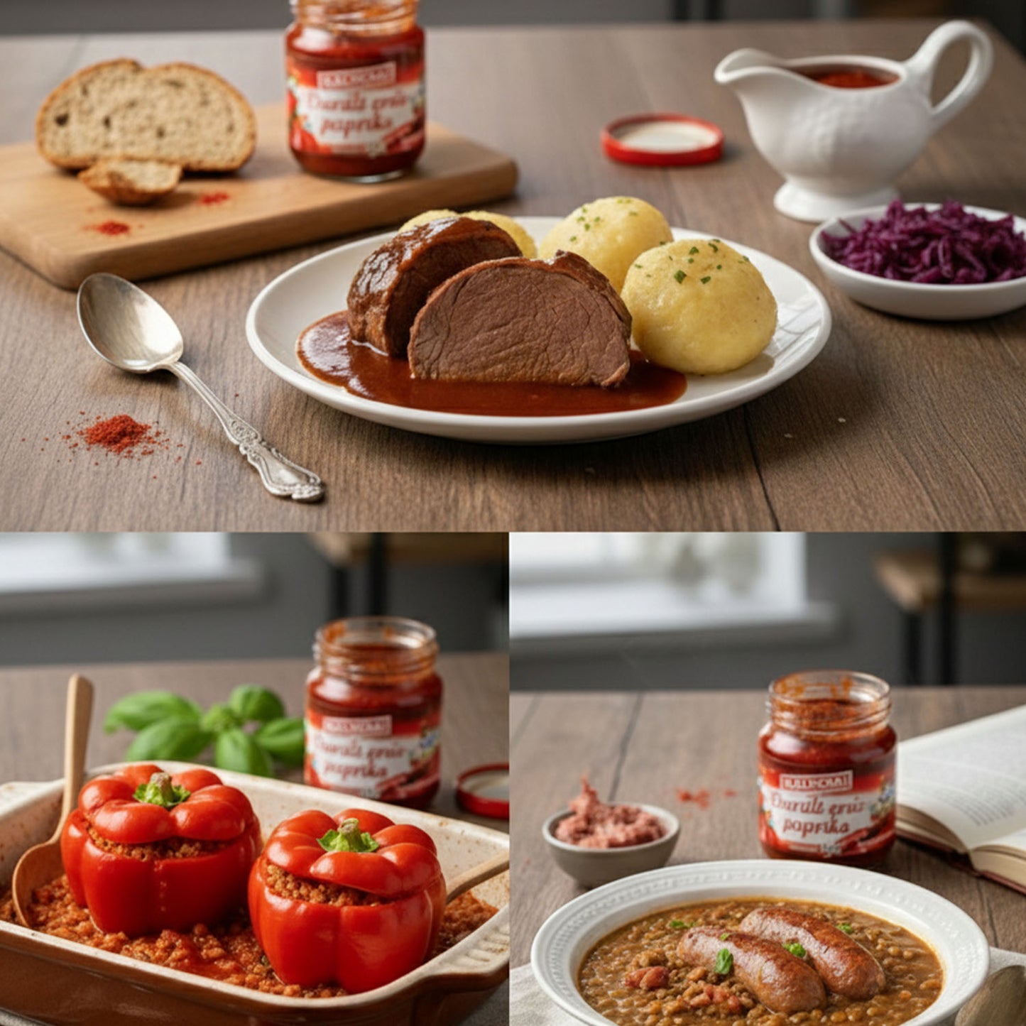 Kalocsai Ungarische Paprikapaste scharf (210g) – Original Darált Erös Paprikamark (g.U.) | Scharfe Würzpaste direkt aus Kalocsa – Ohne künstliche Farbstoffe | Ideal für Gulasch & Eintöpfe