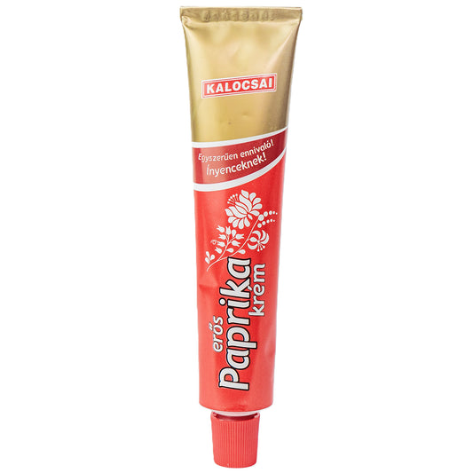 Kalocsai Ungarische Paprikacreme scharf (70g Tube) – Original Erös Paprikapaste (g.U.) | Scharfe Würzpaste direkt aus Kalocsa – Ohne Farbstoffe | Praktisch für Gulasch, Saucen & Schärfen