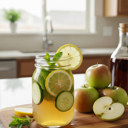 Fersan Natürlicher Apfelessig mit Essigmutter 500ml - Detox Essig, Vegan