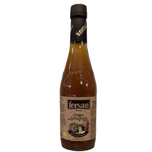 Fersan Natürlicher Apfelessig mit Essigmutter 500ml - Detox Essig, Vegan