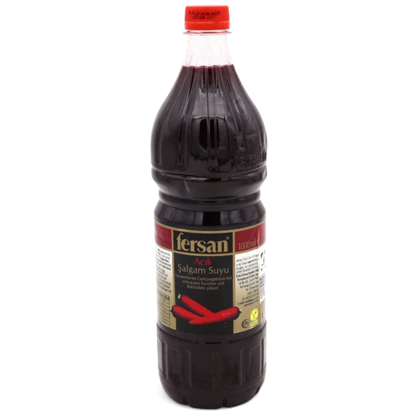 Fersan Salgam Scharf 1L – Fermentiertes Steckrübensaft Getränk, Scharf und Vegan