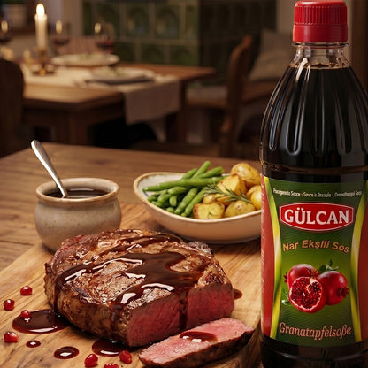 Gülcan Granatapfelsauce 680g – Aromatische Granatapfel-Sauce für Salate, Bowls & Grillgerichte