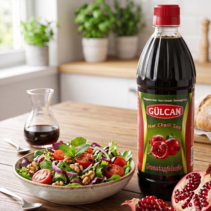 Gülcan Granatapfelsauce 680g – Aromatische Granatapfel-Sauce für Salate, Bowls & Grillgerichte