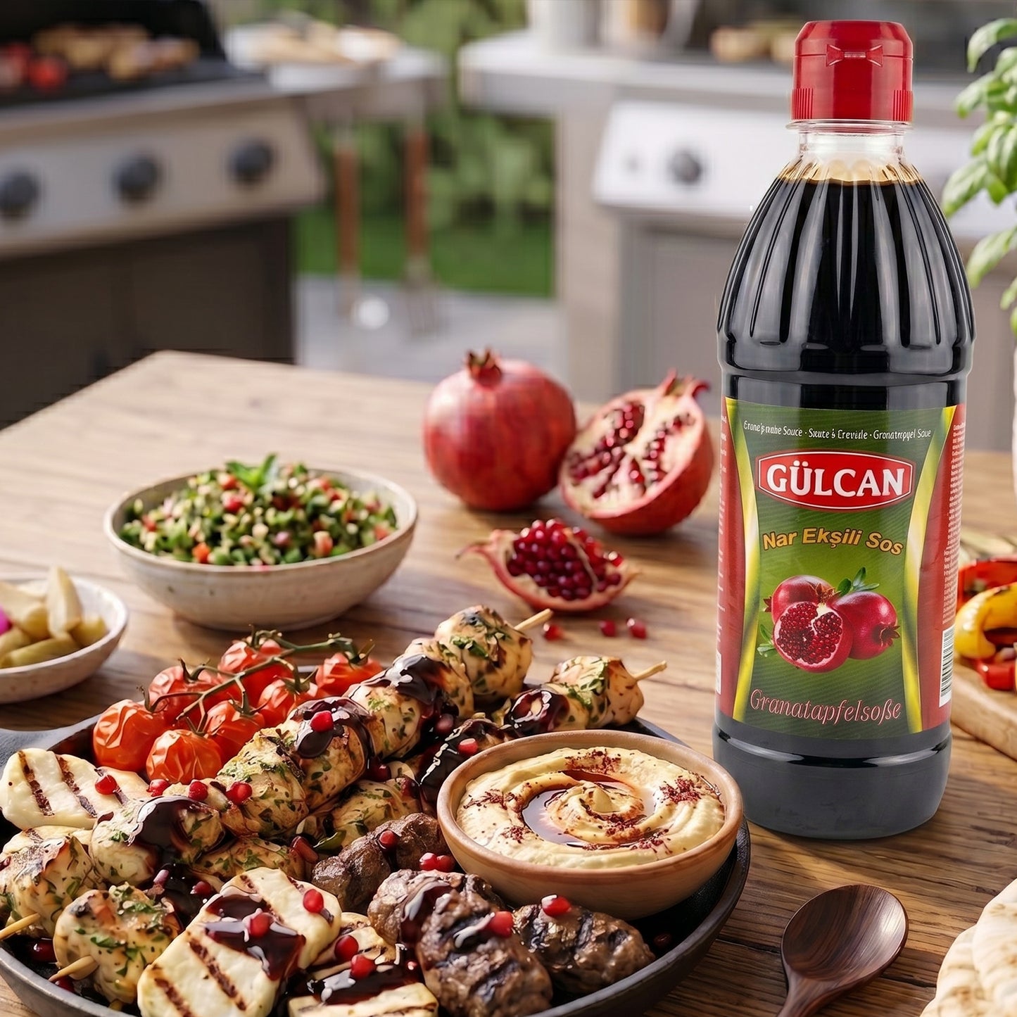 Gülcan Granatapfelsauce 680g – Aromatische Granatapfel-Sauce für Salate, Bowls & Grillgerichte
