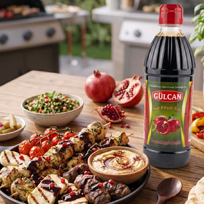 Gülcan Granatapfelsauce 680g – Aromatische Granatapfel-Sauce für Salate, Bowls & Grillgerichte