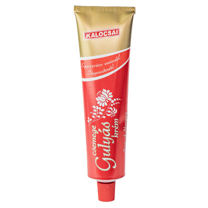 Kalocsai Ungarische Gulaschcreme Mild 160g Tube – Original Gulaschpaste aus Kalocsa (g.U.) | Milde Würzpaste für authentisches Gulasch – Ohne Farbstoffe | Ideal für Suppen & Eintöpfe