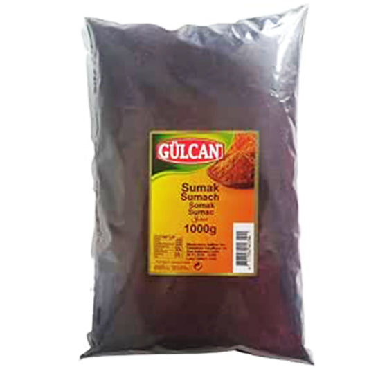 Gülcan XL Gebinde Sumak-Sumach  Beutel 1000g - Premium Qualität, Natürlich Getrocknet, Ohne Zusatzstoffe - Ideal für Salate, Marinaden & orientalische Gerichte (Kopya)