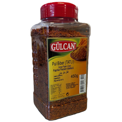 Gülcan Paprikaflocken edelsüß - Tatlı Pul Biber 450g