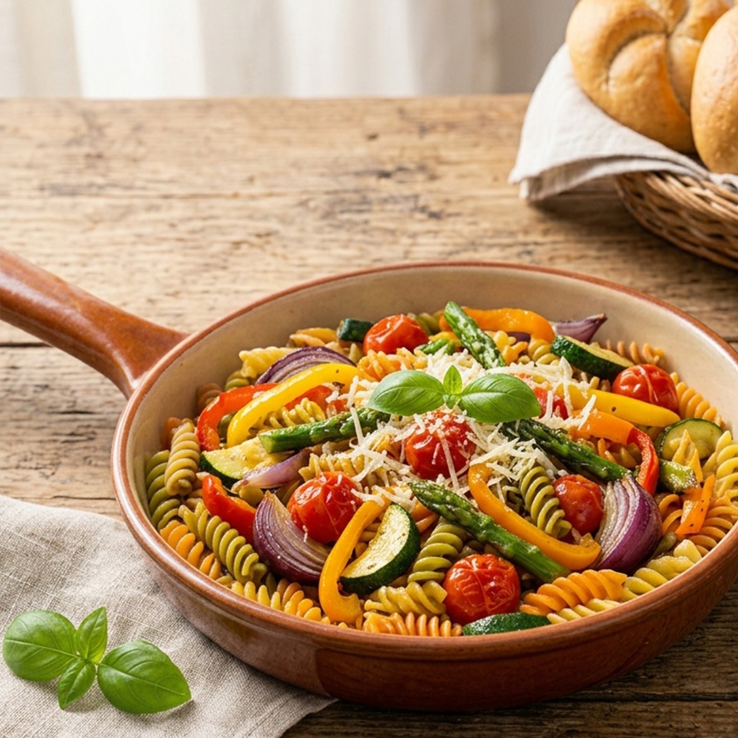 Izsaki Bunte Spirelli "Négy Évszak" (Vier Jahreszeiten) Gemüse-Pasta, 250g, Bunte Spirelli aus Durumweizen mit Tomate, Spinat & Karotte. 100% vegan, eifrei & energiesparend in nur 2 Min. gekocht!