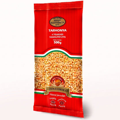 Izsaki Tarhonya Premium Eiergraupen Familienpackung (4 Eier), 500g, Authentische Nudel-Beilage für Gulasch. Traditionelle XXL Familienpackung (500g) mit originaler 4-Eier Qualität aus Ungarn
