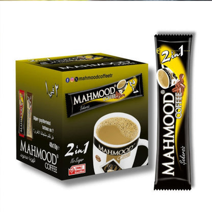 Mahmood Coffee 2 in 1 Instant Kaffee Sticks 48 x 10g - Zuckerfreier löslicher