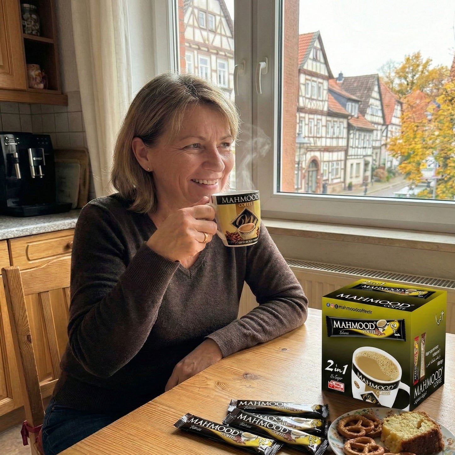 Mahmood Coffee 2 in 1 Instant Kaffee Sticks 48 x 10g - Zuckerfreier löslicher