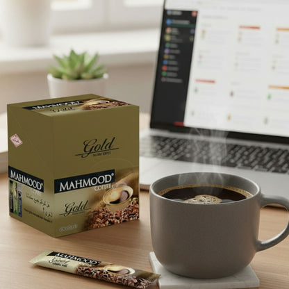 Mahmood Coffee Gold – 48 x 2g Instant Kaffeesticks – Premium Löslicher Kaffee