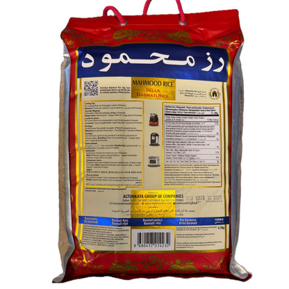 Mahmood Rice Sella Basmati Reis Premium 4,5 Kg – Nährstoffschonend Parboiled