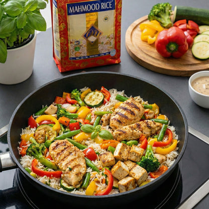 Mahmood Rice Sella Basmati Reis Premium 4,5 Kg – Nährstoffschonend Parboiled