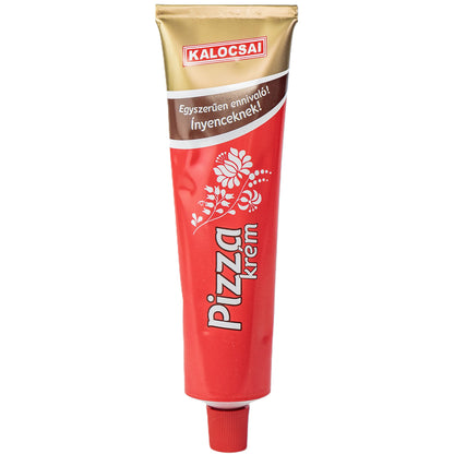 Kalocsai Ungarische Pizzacreme (160g Tube) – Original Pizzasauce aus Kalocsa | Mit 37% Tomatenmark, Zwiebeln & Knoblauch – Ohne Farbstoffe | Ideal für Pizza, Toasts & Pasta