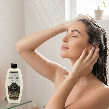 Almalika Pafion Musk Tahara Shampoo 400 ml – Pflegeshampoo mit Vitamin B5, ohne Parabene
