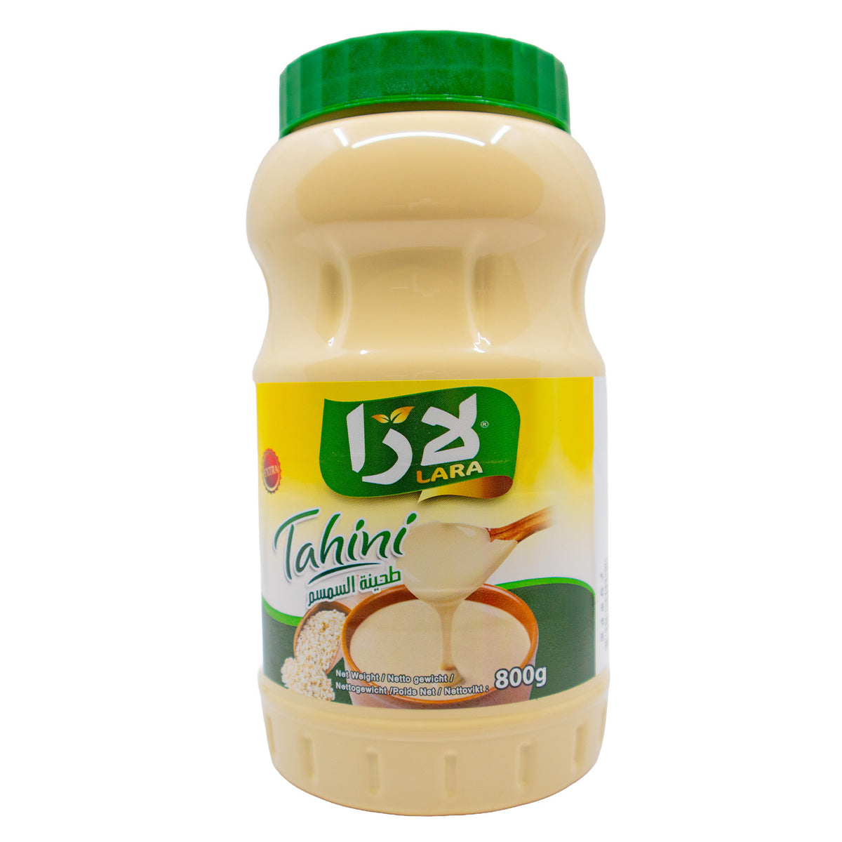 Lara Tahini 800g – 100% Gerösteter Sesam – Reines Sesammus ohne Zusätze – Vegan, Glutenfrei
