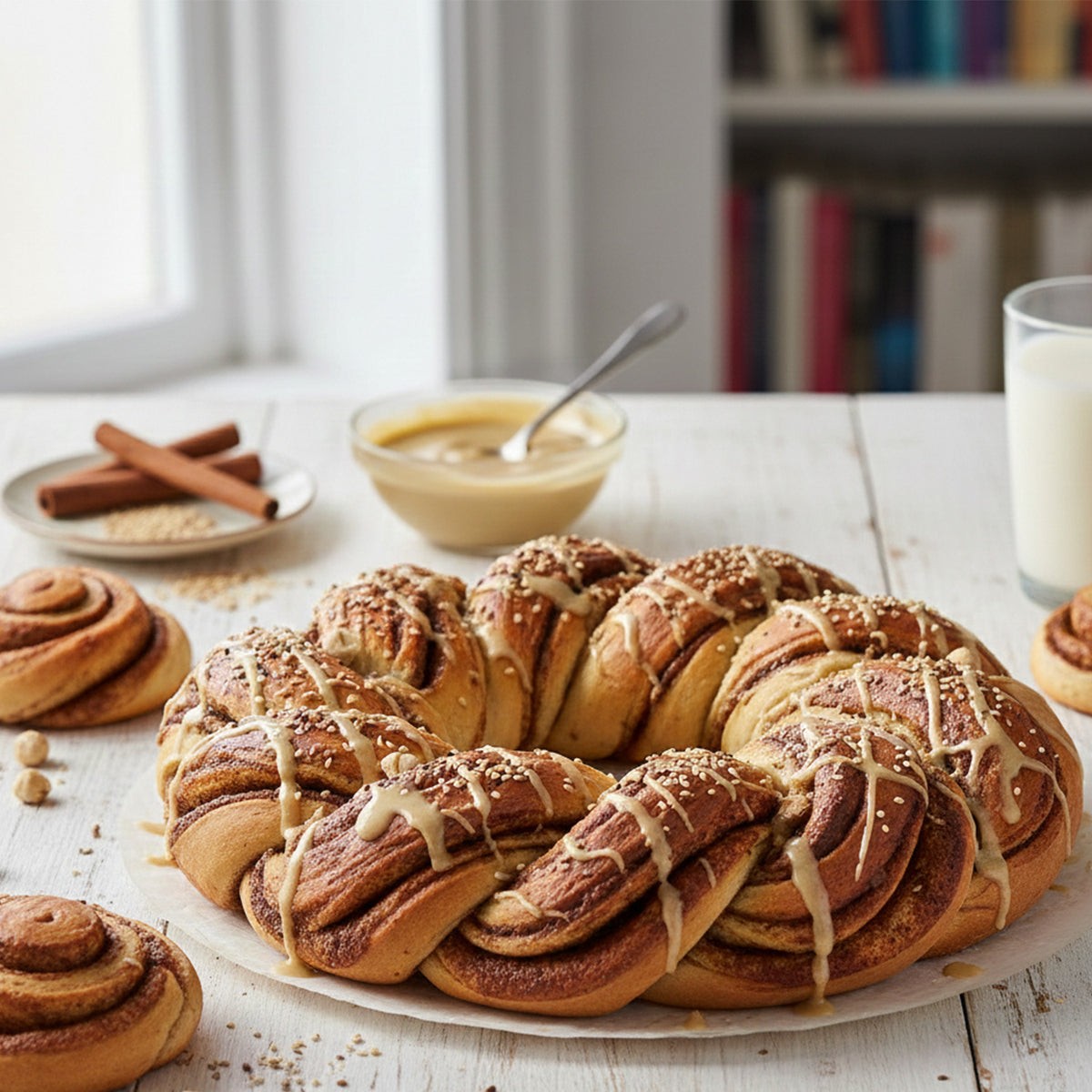 Lara Tahini 800g – 100% Gerösteter Sesam – Reines Sesammus ohne Zusätze – Vegan, Glutenfrei